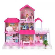 Casuta pentru papusi cu mobilier ecotoys hc480394 edeedihc480394