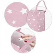 Cos mare pentru depozitarea jucariilor nukido - roz edeedi740226