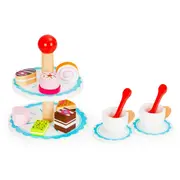 Set pentru a servi prajitura din lemn ecotoys ph01b002 edeediph01b002