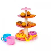 Set tort aniversar cu accesorii, 125 de elemente, ecotoys hc441048 edeedihc441048