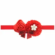 Bentita cu fundita cu paiete si perlute ADH103-R11