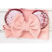 Bentita lata pentru fetite - Urechiuse cu paiete ADVCD-b021-be2