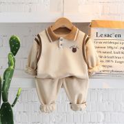 Compleu crem pentru baietei - teddy (marime disponibila: 12-18 luni (marimea 21 incaltaminte)) md1396.12-18 luni (marimea 21 incaltaminte)