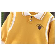 Compleu galben mustar pentru baietei - teddy (marime disponibila: 9-12 luni (marimea 20 incaltaminte)) md1394.9-12 luni (marimea 20 incaltaminte)