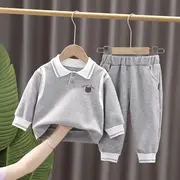 Compleu gri pentru baietei - teddy (marime disponibila: 2 ani) mb1395.2 ani