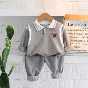 Compleu gri pentru baietei - teddy (marime disponibila: 2 ani) mb1395.2 ani