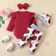 Compleu pentru fetite cu body visiniu - parents love (marime disponibila: 12-18 luni (marimea 21 incaltaminte)) mb1504-de.12-18 luni (marimea 21 incaltaminte)