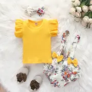 Costumas cu bluzita galbena si pantalonasi bufanti (marime disponibila: 9-12 luni (marimea 20 incaltaminte)) mbrz226-1-de2.9-12 luni (marimea 20 incaltaminte)