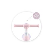 Bicicleta cu lumini, sunet si difuzor de balonase, Momi Tobis - Pink KRTROBI00042
