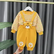 Salopeta galben mustar pentru baietei - Lion LI1324-de5