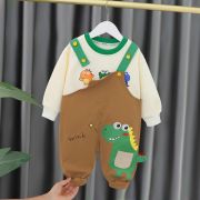 Salopeta maro pentru baietei - friends (marime disponibila: 3 ani) mb1263-de5.3 ani