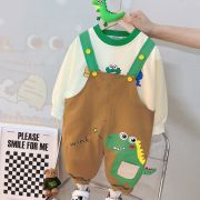 Salopeta maro pentru baietei - friends (marime disponibila: 3 ani) mb1263-de5.3 ani