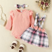 Sarafan cu body roz somon (marime disponibila: 9-12 luni (marimea 20 incaltaminte)) am1524-de2.9-12 luni (marimea 20 incaltaminte)