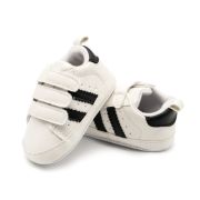 Adidasi albi cu dungi negre - white (marime disponibila: 6-9 luni (marimea 19 incaltaminte)) mbd9802-3-ac40.6-9 luni (marimea 19 incaltaminte)