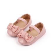 Pantofiori cu fundita, roz, din lac MDD2778-2-p24