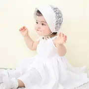 Boneta ivoire cu floricele brodate MD1142