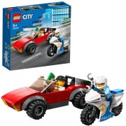 LEGO CITY POLITIST PE MOTOCICLETA IN URMARIREA UNEI MASINI 60392 VIVLEGO60392