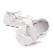 Pantofiori albi din lac cu fundita cu paiete AMd2362-sa3