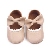 Pantofiori crem cu margine alba pentru fetite (marime disponibila: 9-12 luni (marimea 20 incaltaminte)) mbd2766-3-p01.9-12 luni (marimea 20 incaltaminte)