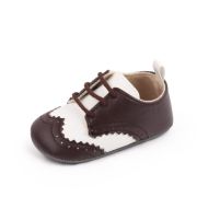 Pantofiori eleganti maro cu insertie alba MBd2805-1-p29
