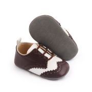 Pantofiori eleganti maro cu insertie alba MBd2805-1-p29