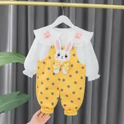 Salopeta galbena cu buline - bunny (marime disponibila: 12-18 luni (marimea 21 incaltaminte)) md1304-de5.12-18 luni (marimea 21 incaltaminte)