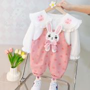 Salopeta roz cu buline - Bunny AM1303-de5