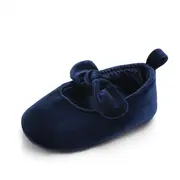 Balerini bebelus de catifea (Culoare: Albastru, Marime: 0-6 Luni) JEM3f54