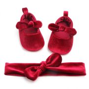 Balerini bebelus de catifea (Culoare: Albastru, Marime: 12-18 Luni) JEM2f54