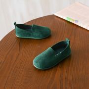 Balerini tip piele intoarsa (Culoare: Verde, Marime: 22) JEMdrl168