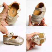 Pantofiori bebelus (Culoare: Auriu, Marime: 0-6 Luni) JEMf55a6