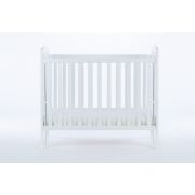 Patut Bebe Din Lemn Masiv, Laterala Culisabila Si Inaltime Reglabila A Saltelei, Bedside Alice Alb, 100x50 Cm Pjbdrw_2012_w