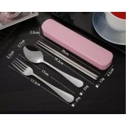 Set de tacamuri pentru calatorii (Culoare: Roz) JEMdrl-1919-1