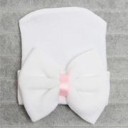 Caciulita subtire de nou-nascut cu funda (Culoare: Alb) JEMcasubfun3