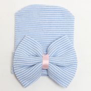 Caciulita subtire de nou-nascut cu funda (Culoare: Bleu) JEMcasubfun4