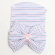 Caciulita subtire de nou-nascut cu funda (Culoare: Roz/Alb) JEMcasubfun5