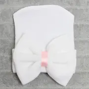Caciulita subtire de nou-nascut cu funda (Culoare: Roz/Alb) JEMcasubfun5