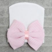 Caciulita subtire de nou-nascut cu funda (Culoare: Roz/Alb) JEMcasubfun5