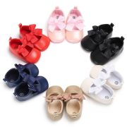 Pantofiori cu fundita (Culoare: Rosu, Marime: 12-18 Luni) JEMf55ab14