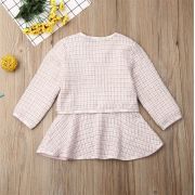 Set sacou cu rochita (Culoare: Roz cu alb, Marime: 120) JEM36set5