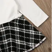 Set sacou cu rochita (Marime: 110, Culoare: Negru cu alb) JEM36set10