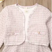 Set sacou cu rochita (Marime: 110, Culoare: Negru cu alb) JEM36set10