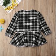 Set sacou cu rochita (Marime: 130, Culoare: Alb cu negru) JEM36set18