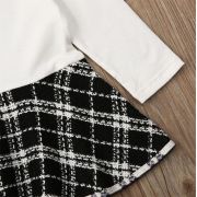Set sacou cu rochita (Marime: 90, Culoare: Alb cu negru) JEM36set14