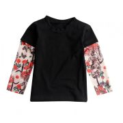 Tricou copii negru cu tatuaj (Marime: 90, Model: Model A) JEMtrtatuaj12