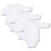 Set 3 body-uri din bumbac albe petrecute (Marime: 3-6 Luni, Tip maneca: Scurta) JEM138le4
