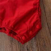 Set body rosu cu broderie si bentita (Marime: 100) JEMdrl137