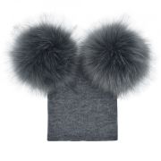 Caciulita cu pampoane (Culoare: Negru/Maro) JEMdrl295