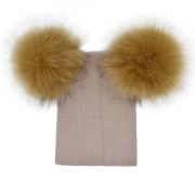 Caciulita cu pampoane (Culoare: Negru/Maro) JEMdrl295