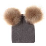 Caciulita cu pampoane (Culoare: Negru/Maro) JEMdrl295